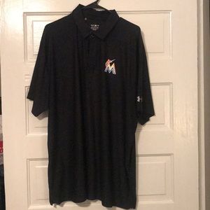 Miami Marlins Under Armour Polo